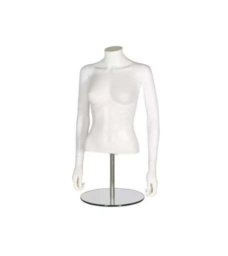 Capri Range -White Female Plastic Torso & Stand
