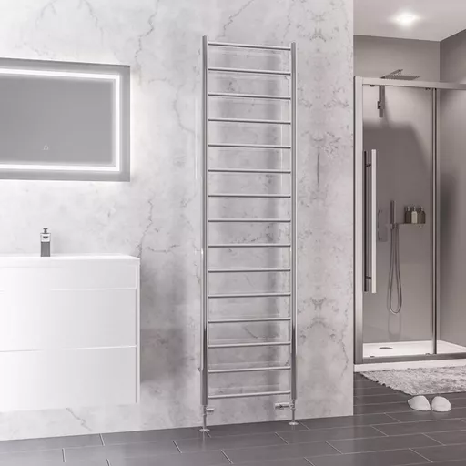 Tuscan Round 1800 x 500 Towel Rail Chrome