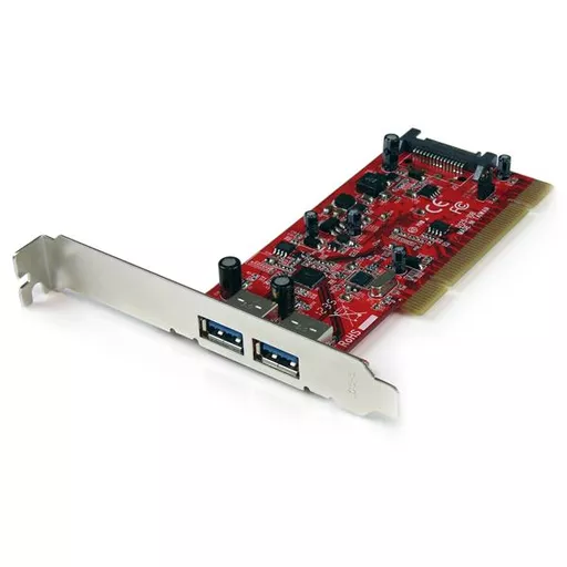 StarTech.com 2 Port PCI SuperSpeed USB 3.0 Adapter Card with SATA Power