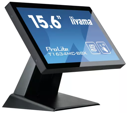 iiyama ProLite T1634MC-B8X computer monitor 39.6 cm (15.6") 1920 x 1080 pixels Full HD LED Touchscreen Multi-user Black