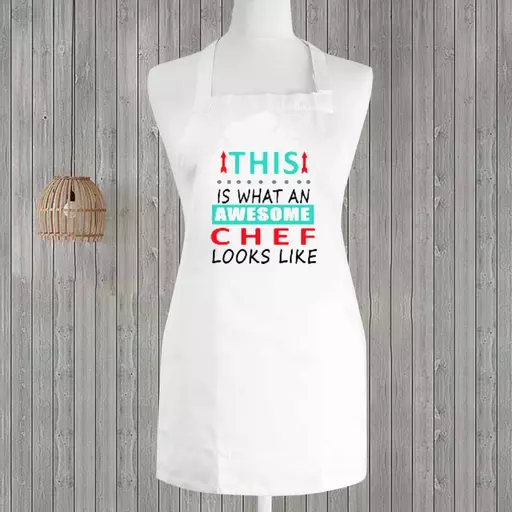 Personalised 'This is What an Awesome Chef Looks Like' Apron - Add Name