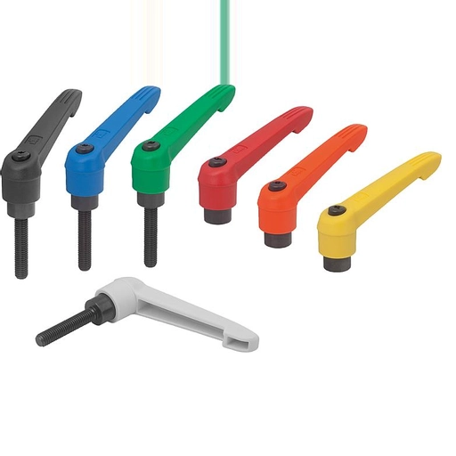 K0269 - Plastic Clamp Levers with Steel Parts M4-M16