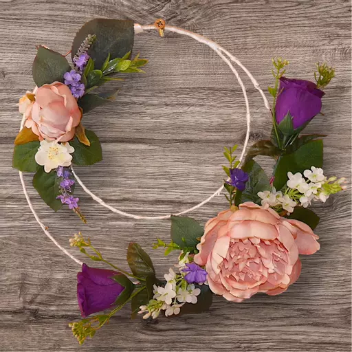 Double Loop Wreath - Door/Wall hanger - home decor - any colour
