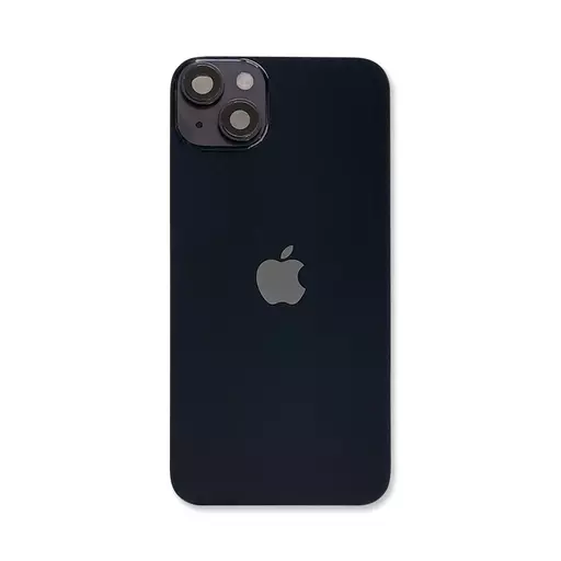 Back Glass w/ Camera Lens (Midnight) (RECLAIMED) (Grade A) - For iPhone 14 Plus