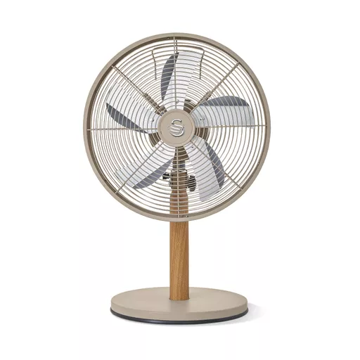 12" Nordic Oatmeal Desk Fan