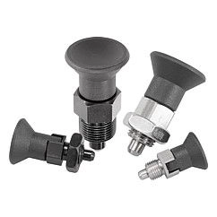 K0631 Indexing Plungers In Steel Hardened Pin Four Types
