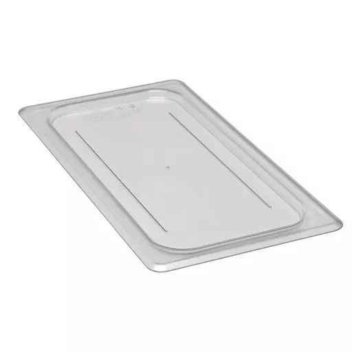 1/3 CLEAR GN FLAT COVER POLYCARBONATE CAMBRO