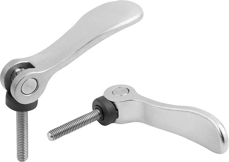 K2126 - Adjustable Cam Levers With Stainless Steel Handle & Stainless Steel Thread M3-M10