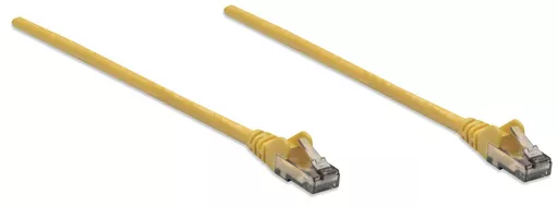 Intellinet Network Patch Cable, Cat6, 10m, Yellow, CCA, U/UTP, PVC, RJ45, Gold Plated Contacts, Snagless, Booted, Lifetime Warranty, Polybag