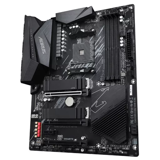 GIGABYTE B550 AORUS ELITE AX V2 Motherboard - Supports AMD Ryzen 5000 Series AM4 CPUs, 12+2 Phases Digital Twin Power Design, up to 4733MHz DDR4 (OC), 2xPCIe 3.0 M.2, WiFi 6E, 2.5GbE LAN, USB 3.2 Gen1