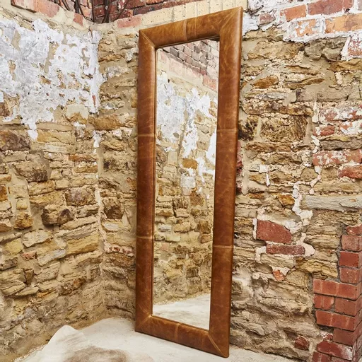 Leather Dress Mirror