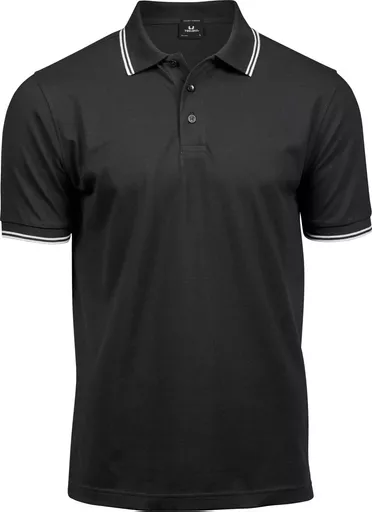 Men's Luxury Stripe Stretch Polo