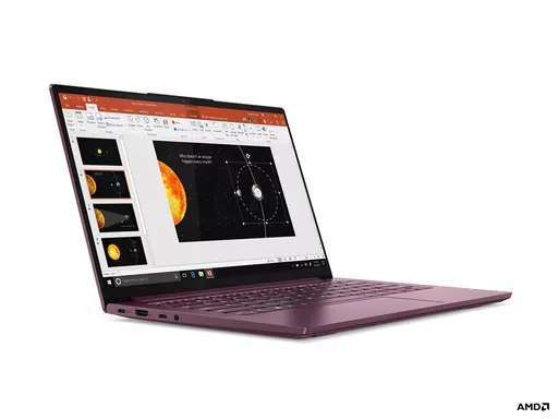 Lenovo Yoga Slim 7 14ARE05 AMD Ryzen™ 7 4700U Laptop 35.6 cm (14") Full HD 8 GB LPDDR4x-SDRAM 512 GB SSD Wi-Fi 6 (802.11ax) Windows 10 Home UK English