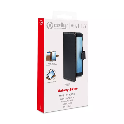 Celly WALLY mobile phone case 17 cm (6.7") Wallet case Black