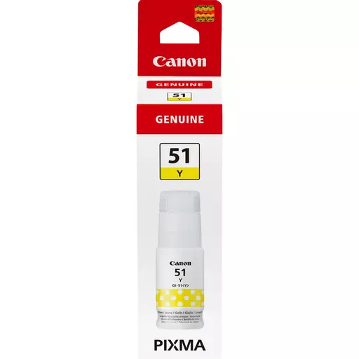 Canon 4548C001/GI-51Y Ink bottle yellow, 7.7K pages 70ml for Canon Pixma G 1520/1530