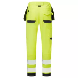SYH-401-System-Hi-Vis-Yellow-Navy-Eco-Stretch-Removable-Holster-Trousers-Back With Segmented Tape.png