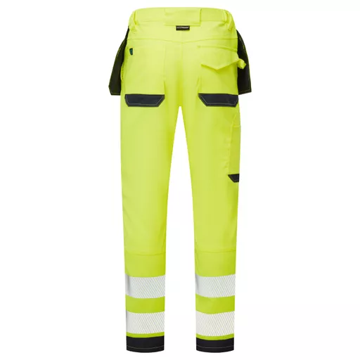 SYH-401-System-Hi-Vis-Yellow-Navy-Eco-Stretch-Removable-Holster-Trousers-Back With Segmented Tape.png