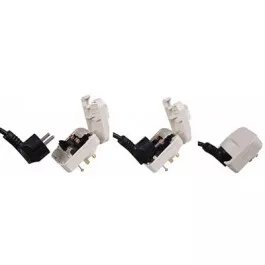 European Schuko to Australian Converter Plug (SAN3), Black