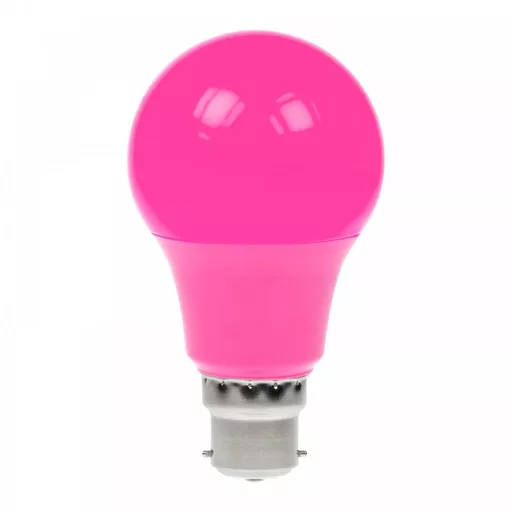 Prolite 6W Dimmable LED GLS Lamp BC Pink