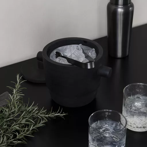 Ice bucket, Ask, Black