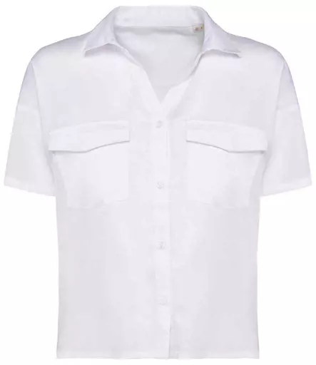 Spasso Ladies Short Sleeve Oversized TENCEL™ Shirt
