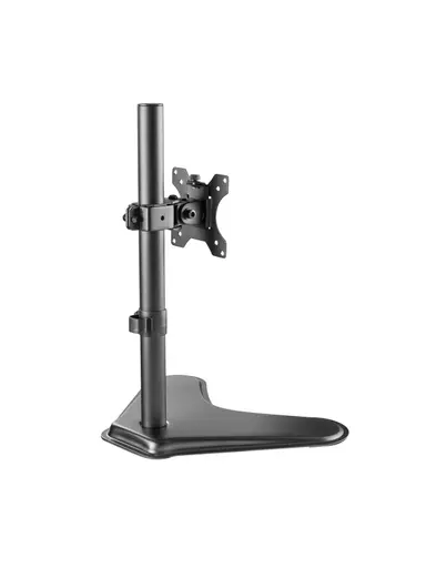 V7 Free Standing Desk Stand Single Display 13 to 32", with Tilt, Rotate and Swivel Function, Detachable VESA 100 x 100,