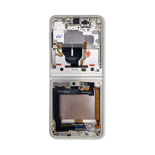 Inner OLED Screen Assembly (Service Pack) (Cream) (No Camera) - Galaxy Z Flip-3 5G (2021) (F711)