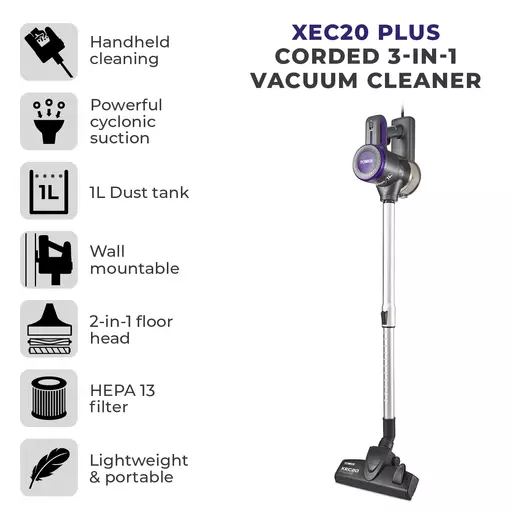 XEC20 Plus Corded 3-in-1 Vacuum Cleaner