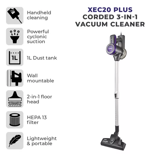 XEC20 Plus Corded 3-in-1 Vacuum Cleaner