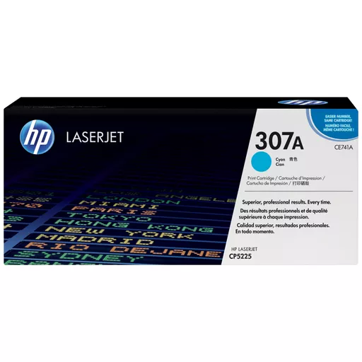 HP CE741A/307A Toner cartridge cyan, 7.3K pages ISO/IEC 19798 for HP CLJ CP 5220