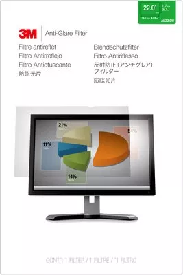 3M Anti-Glare Filter for 24" Monitors 16:10 - Display anti-glare filter - 24" wide - clear