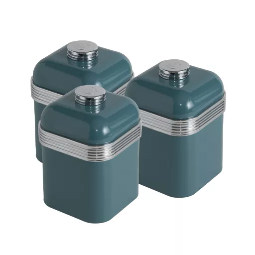 Retro Set of 3 Canisters