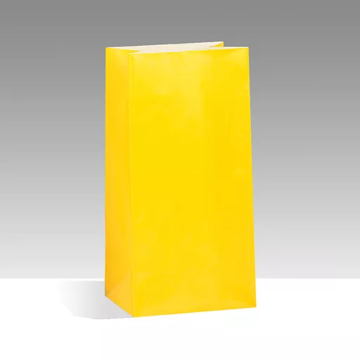 Sunny Yellow Paper Party Bags