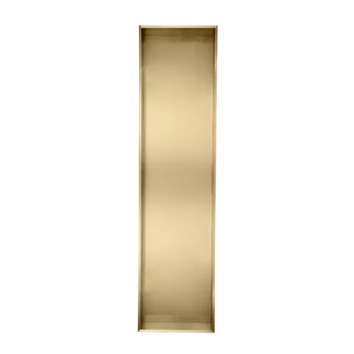1200x300mm Shower Niche - Brushed Brass
