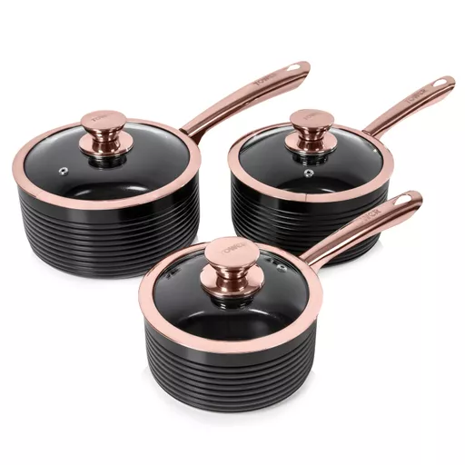 LINEAR 3 Piece Saucepan Set