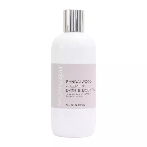 Monuskin Sandalwood & Lemon Bath & Body Oil 300ml
