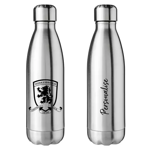 Middlesbrough FC Crest Silver Insulated Water Bottle.jpg