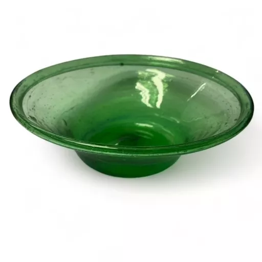 Large Green Glass Bowl