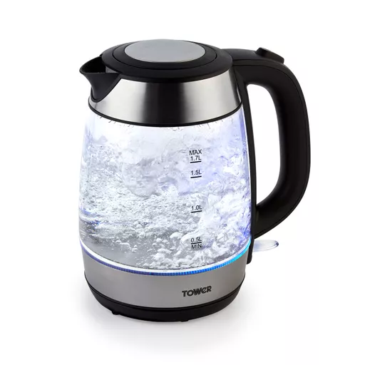 2200W 1.7L Glass Kettle S/S