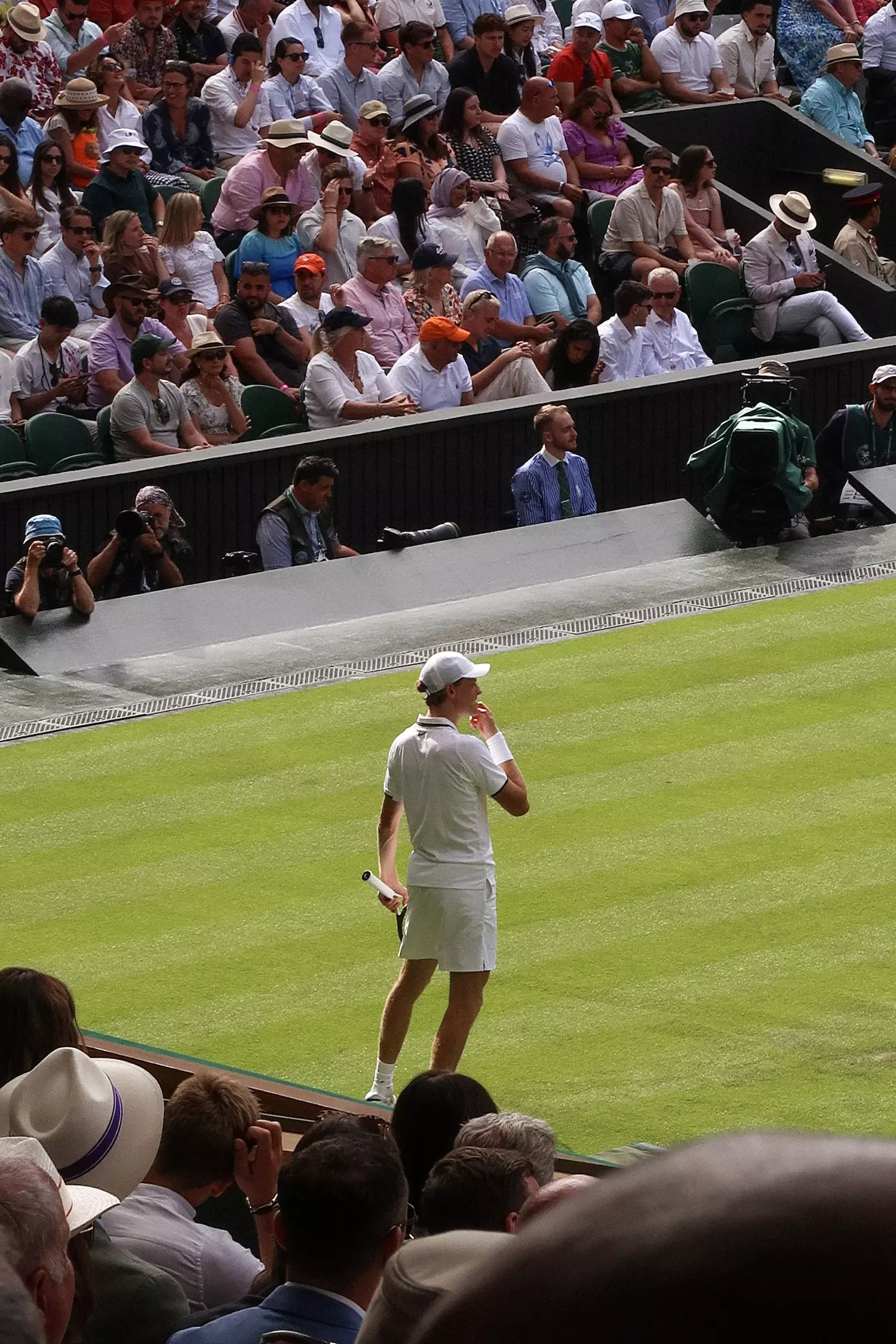 Centre Court, Day One at Wimbledon with Jannik Sinner