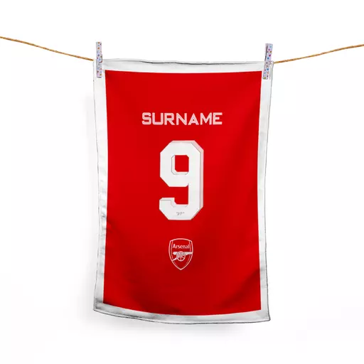 Arsenal FC Back of Shirt Tea Towel