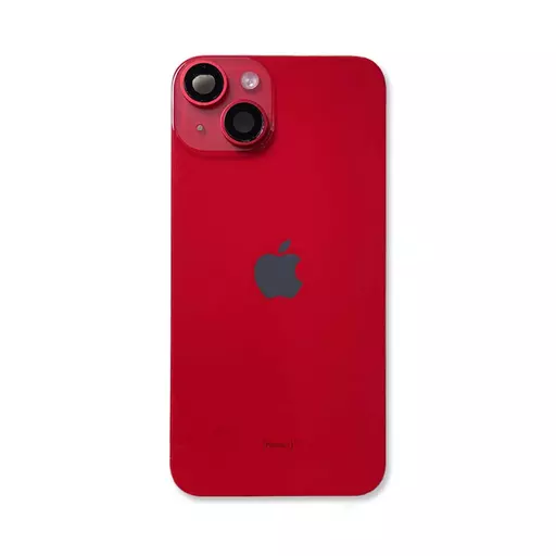 Back Glass w/ Camera Lens (Red) (RECLAIMED) (Grade A) - For iPhone 14