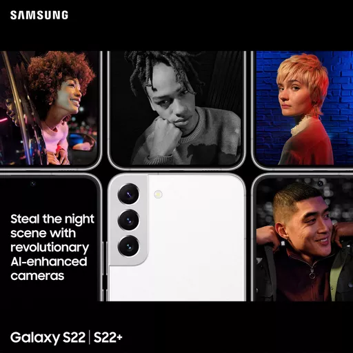 Samsung Galaxy S22 SM-S901B 15.5 cm (6.1") Dual SIM Android 12 5G USB Type-C 8 GB 256 GB 3700 mAh White
