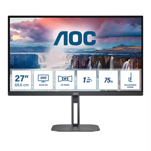 AOC V5 Q27V5N computer monitor 68.6 cm (27") 2560 x 1440 pixels Quad HD LED Black