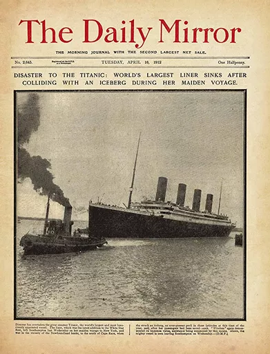 Titanic Newspaper