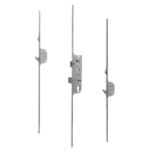 MACO Lever Operated Latch & Deadbolt Single Spindle - 2 Hook 2 Roller
