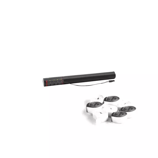Equinox Electric Confetti Streamer Cannon 50cm White Sil Met