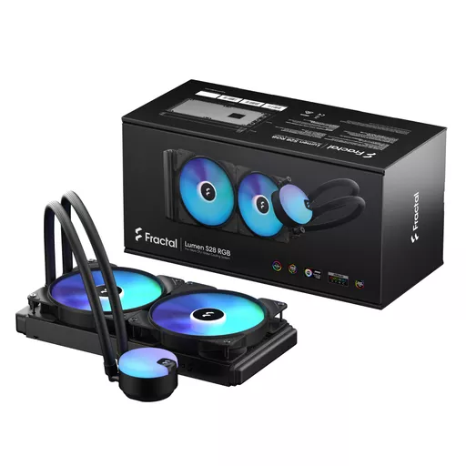 Fractal Design Lumen S28 v2 RGB Processor All-in-one liquid cooler 14 cm Black 1 pc(s)