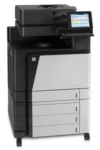 HP Color LaserJet Enterprise Flow MFP M880z, Print, copy, scan, fax, 200-sheet ADF; Front-facing USB printing; Scan to email/PDF; Two-sided printing