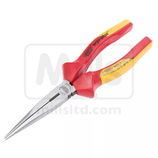 Insulated VDE Slimline Long Nose Pliers 200mm